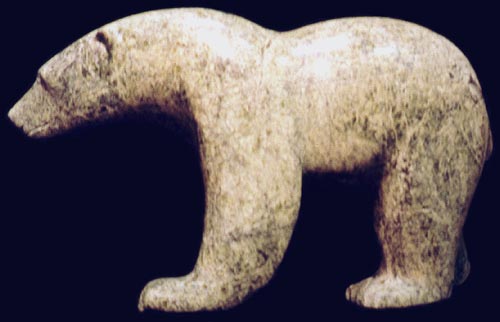 Large Bear Carving by Ootoova Alhoona