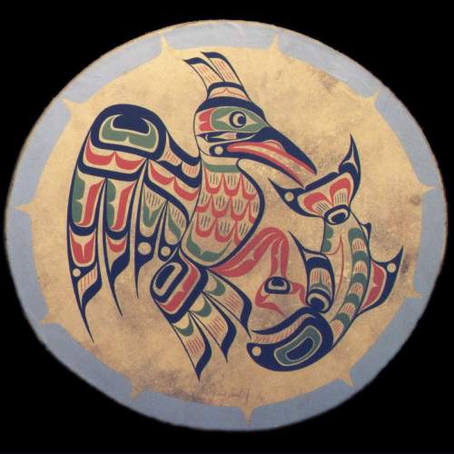 Front of Kingfisher and Salmon Drum